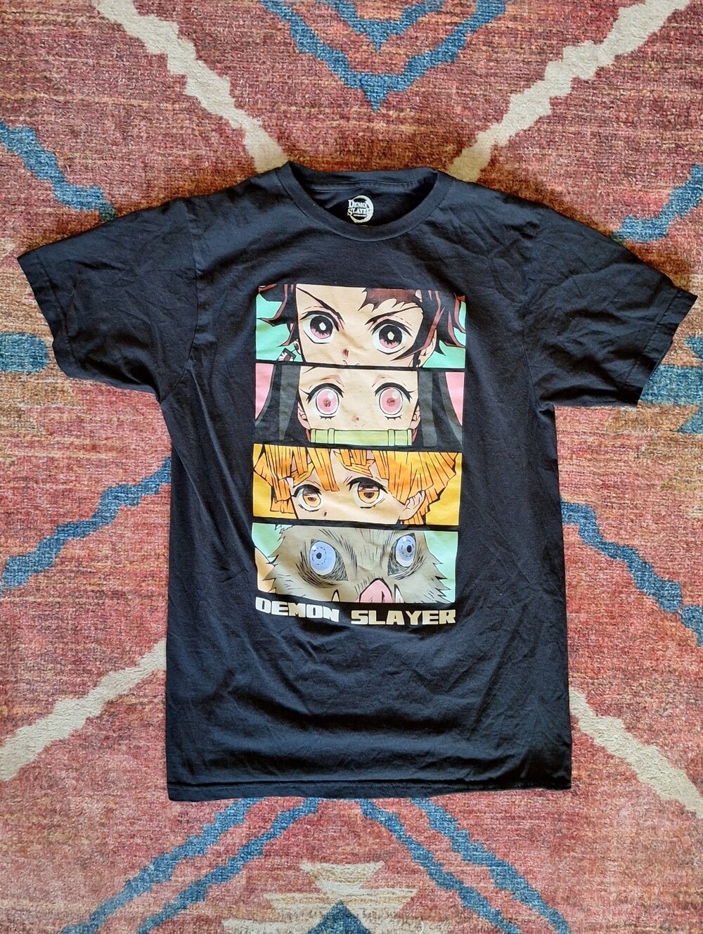Demon Slayer Black Graphic Short Sleeve Tee